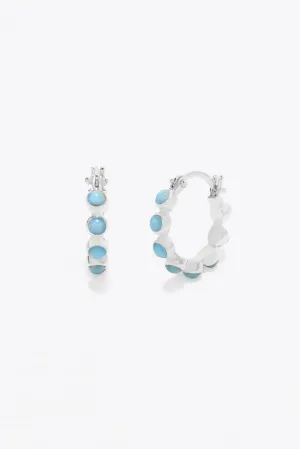 Round Of Blues Earrings - Larimar