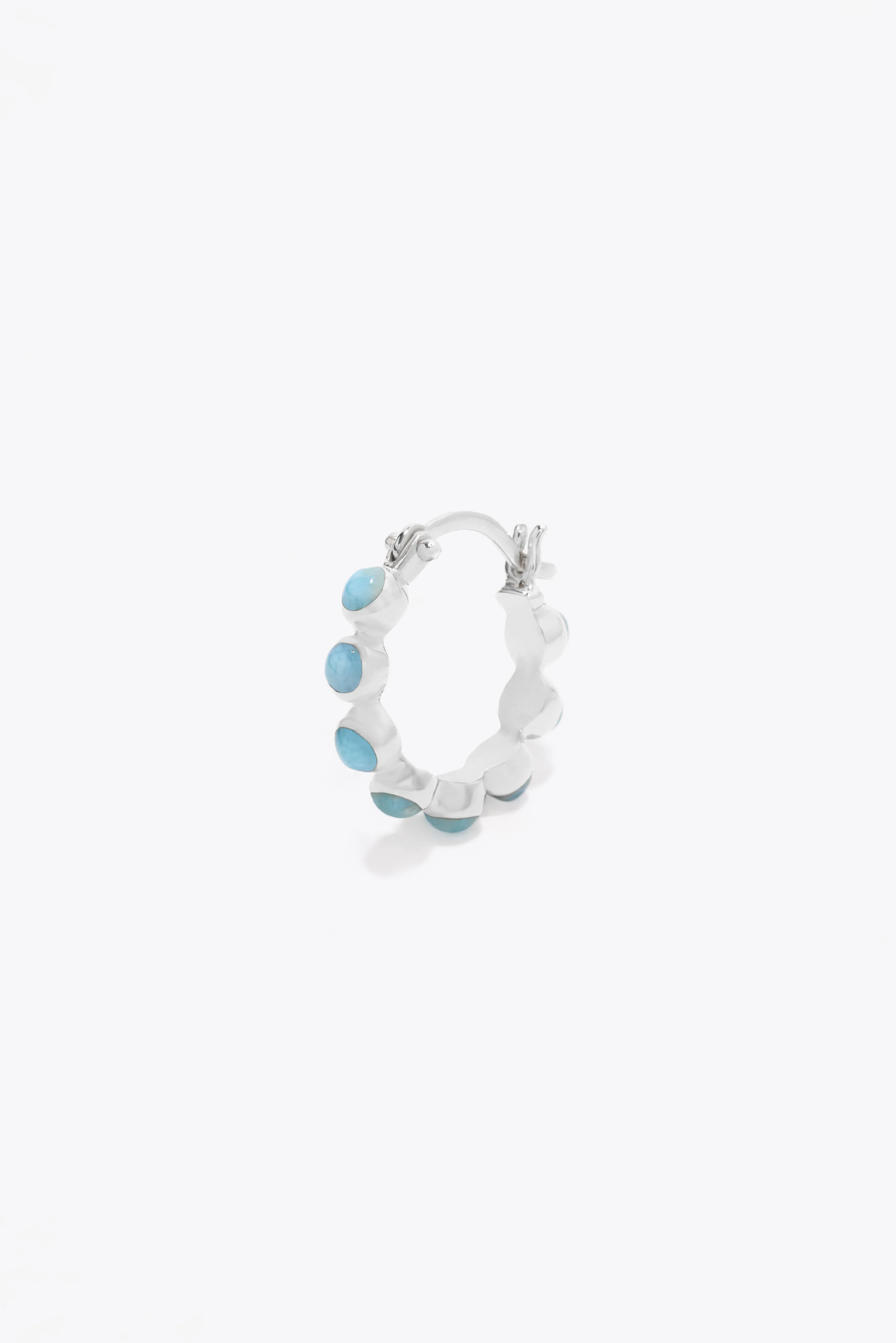 Round Of Blues Earrings - Larimar