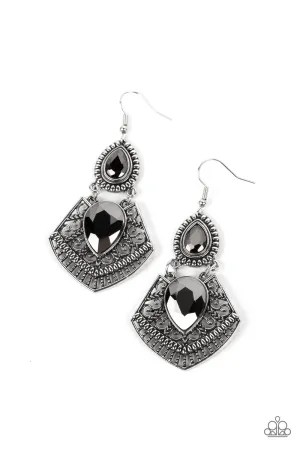 Royal Remix Silver Earrings Paparazzi