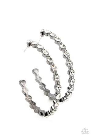 Royal Reveler Black Paparazzi Earrings