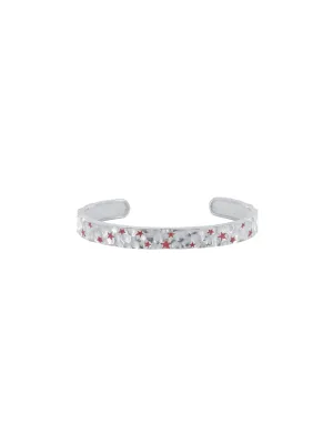 Sacred Pink Constellation Cuff In Silver