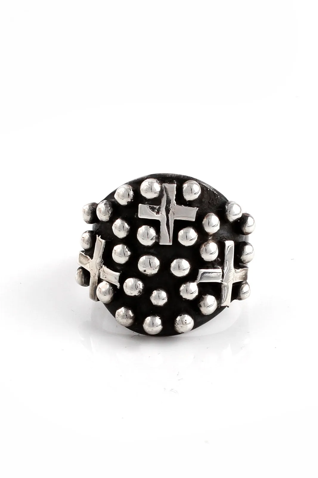 Santa Fe Cross Sterling Silver Ring (Size 8.75)