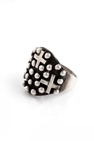 Santa Fe Cross Sterling Silver Ring (Size 8.75)