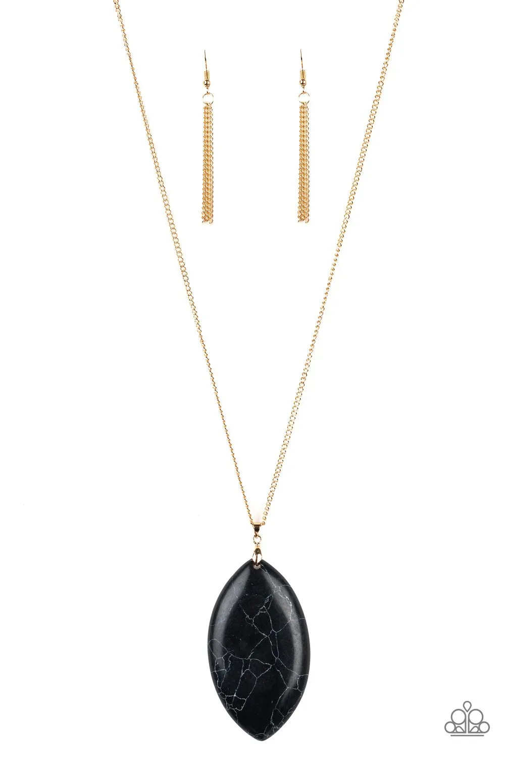 Santa Fe Simplicity Black Necklace Paparazzi
