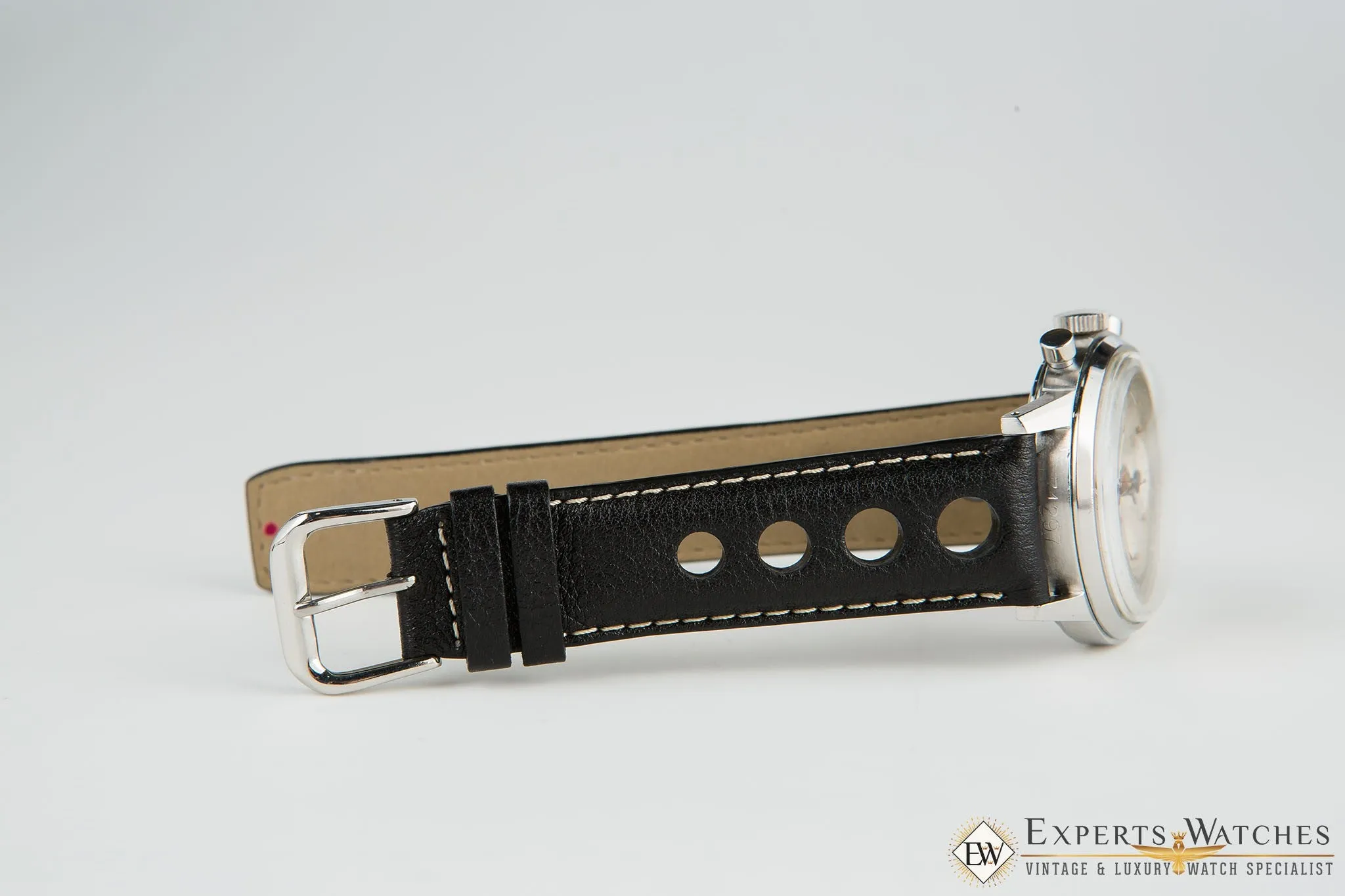 Serviced 1940's Vintage Heuer 2447 Chronograph Valjoux 72 Pre-Carrera Military