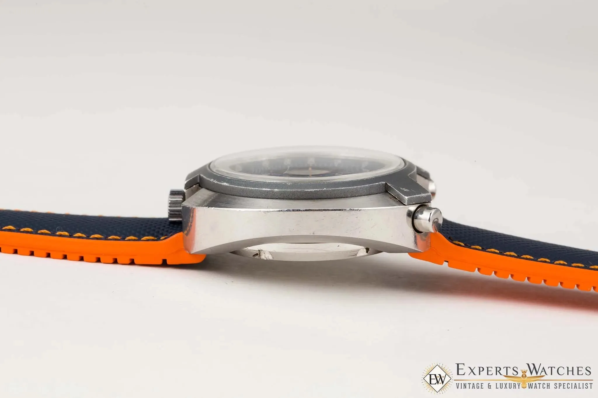 Serviced BULOVA BULLHEAD Parking Meter Chronograph Automatic Cal 12 1973 Watch