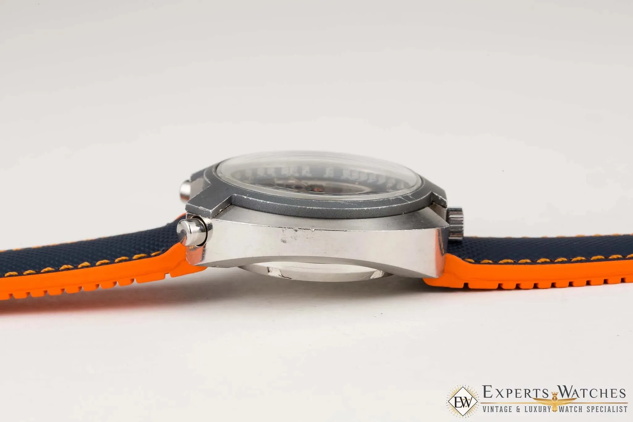 Serviced BULOVA BULLHEAD Parking Meter Chronograph Automatic Cal 12 1973 Watch