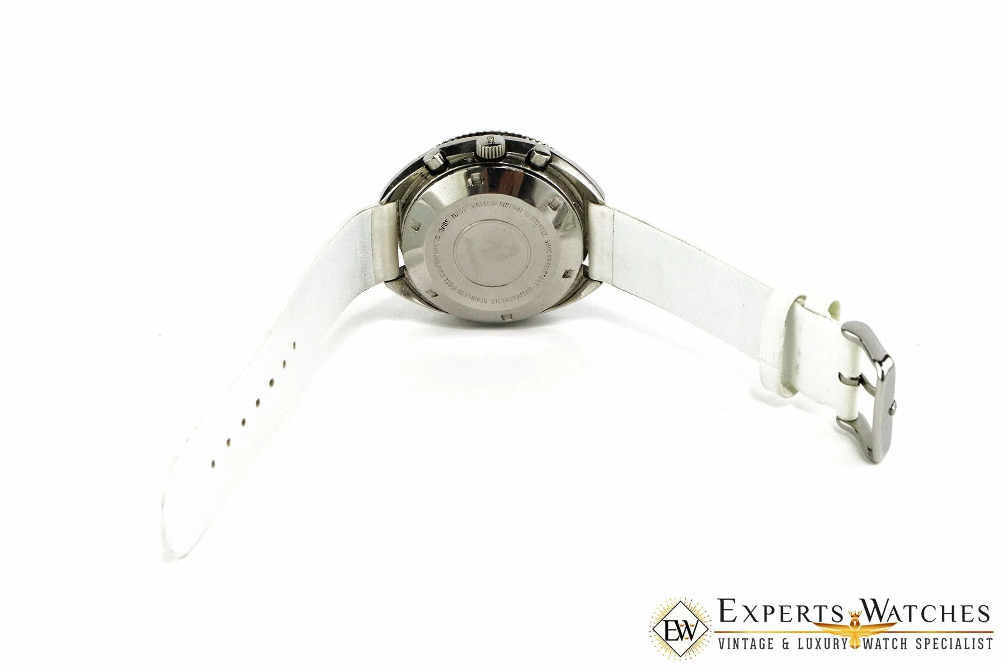 Serviced Vintage 1970's Nivada Panda Tropical Chronograph Super Diver Valjoux 72