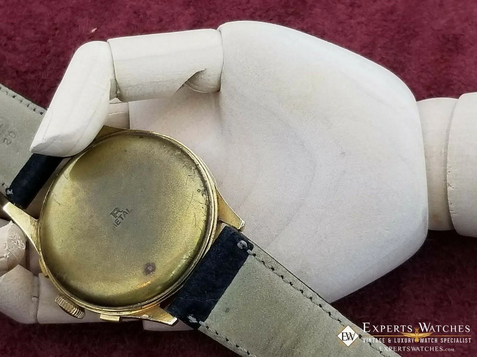 Serviced Vintage Cronographe Suisse Chronograph 18K Gold Landeron 248 Watch