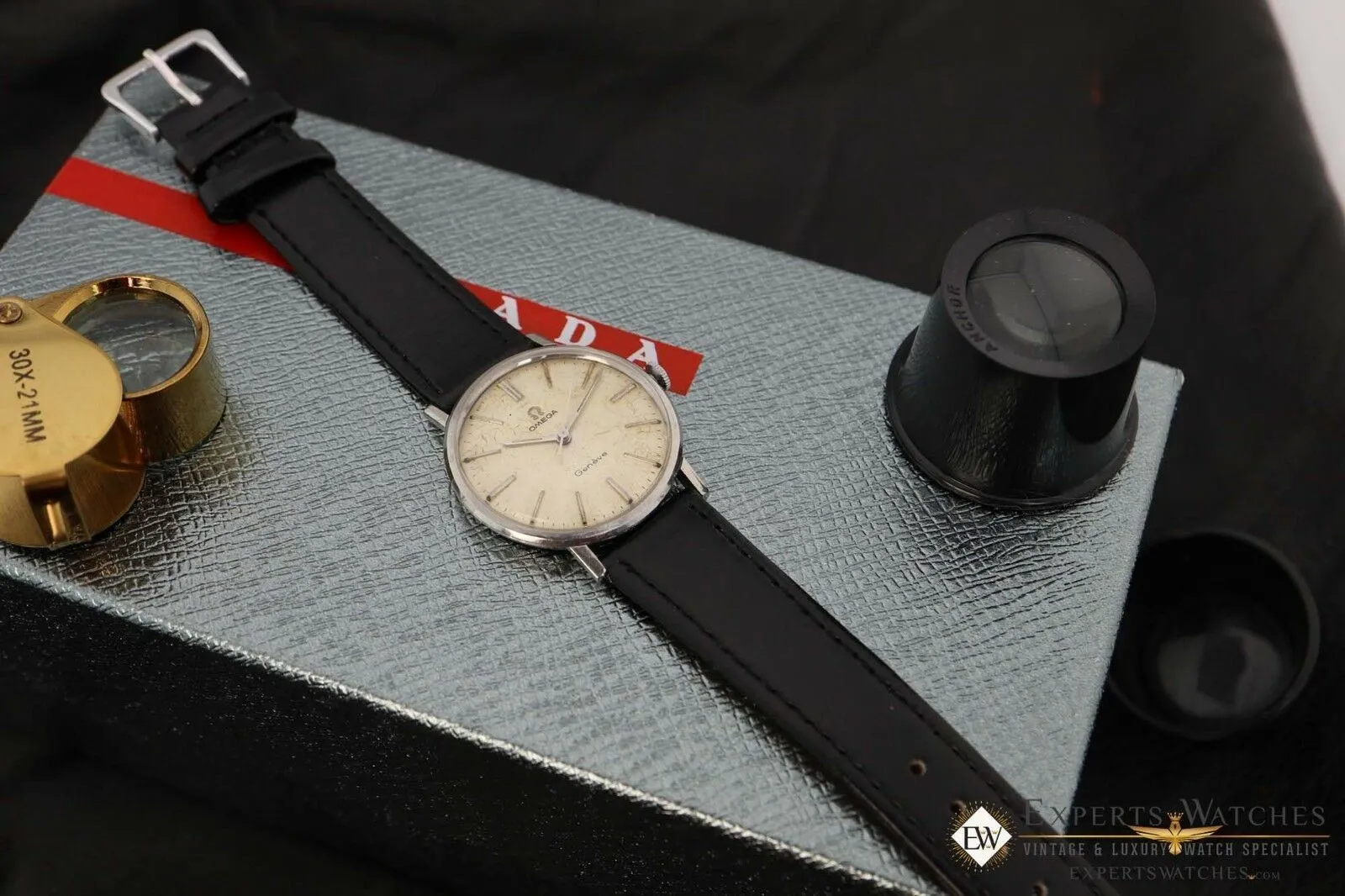 Serviced Vintage Omega Genève 131.019 Cal 601 Manual Watch 1968 Double Stamped