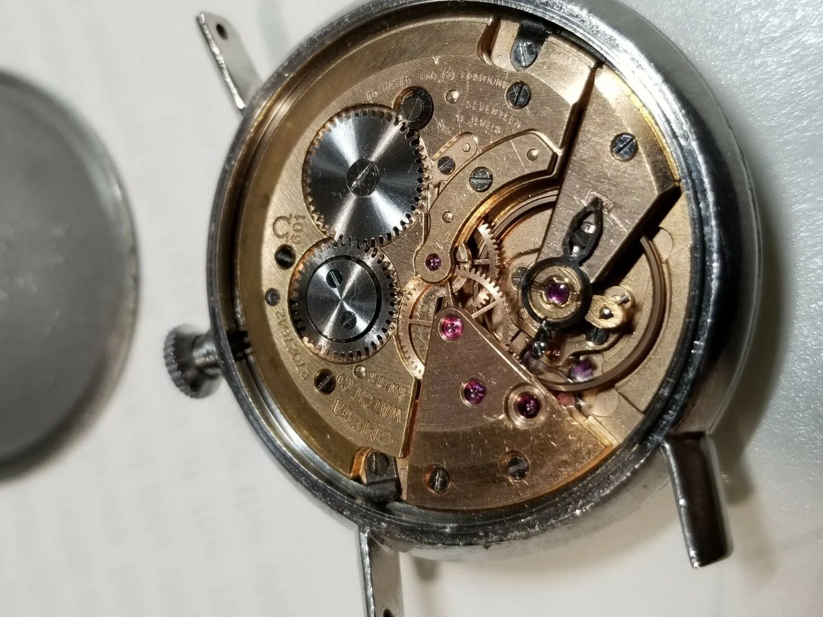 Serviced Vintage Omega Genève 131.019 Cal 601 Manual Watch 1968 Double Stamped