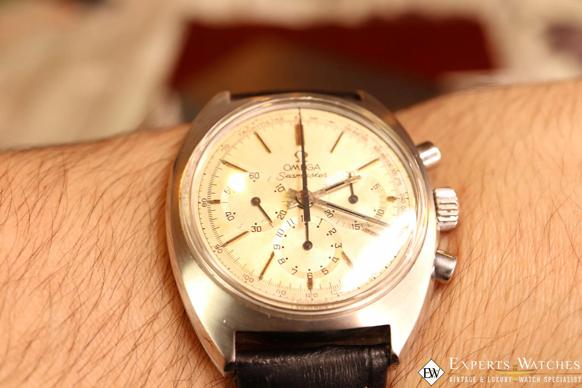 Serviced Vintage Omega SeaMaster 145.016 Chronograph Watch 1968 Cal. 861 CPO