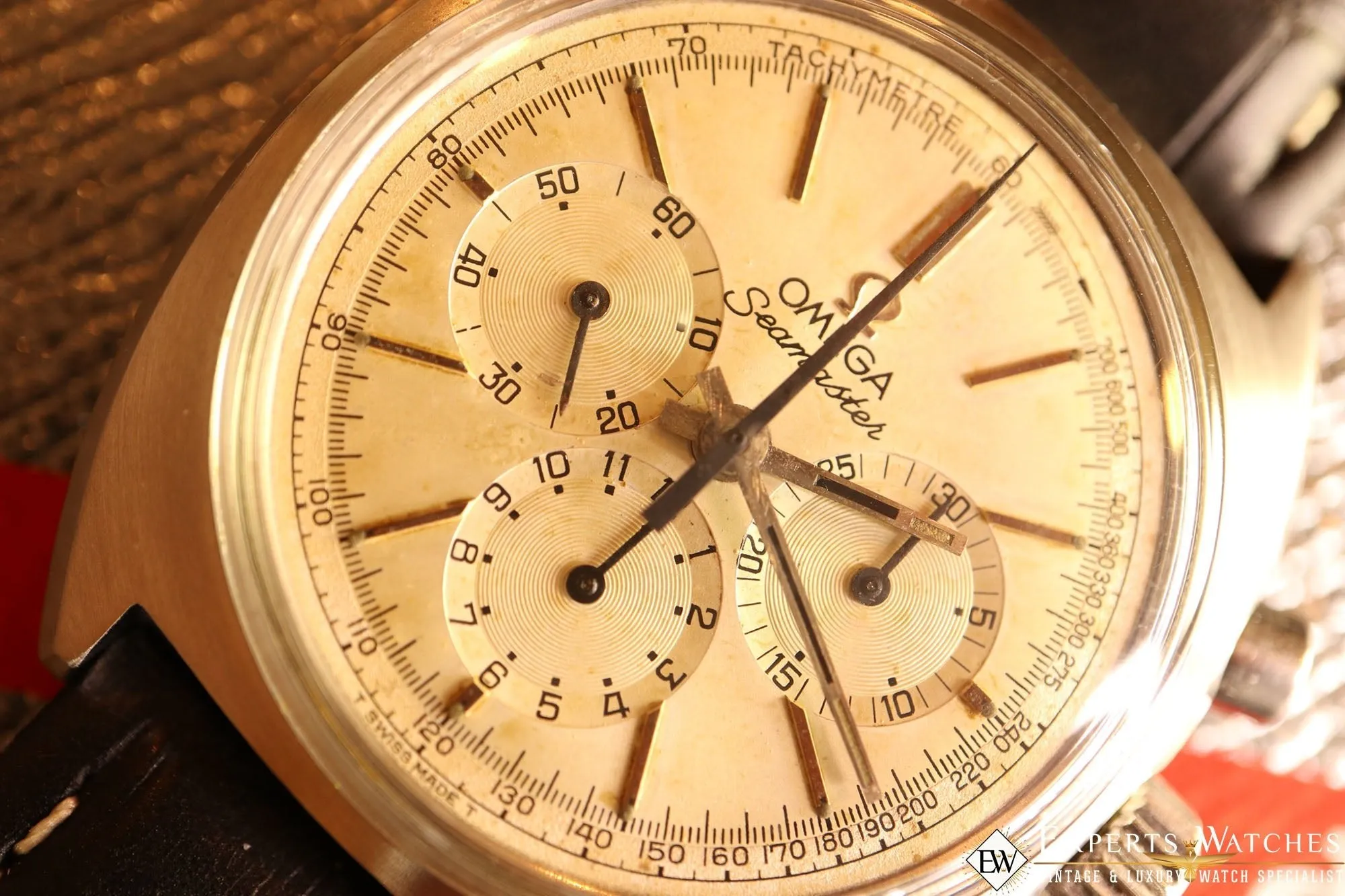 Serviced Vintage Omega SeaMaster 145.016 Chronograph Watch 1968 Cal. 861 CPO