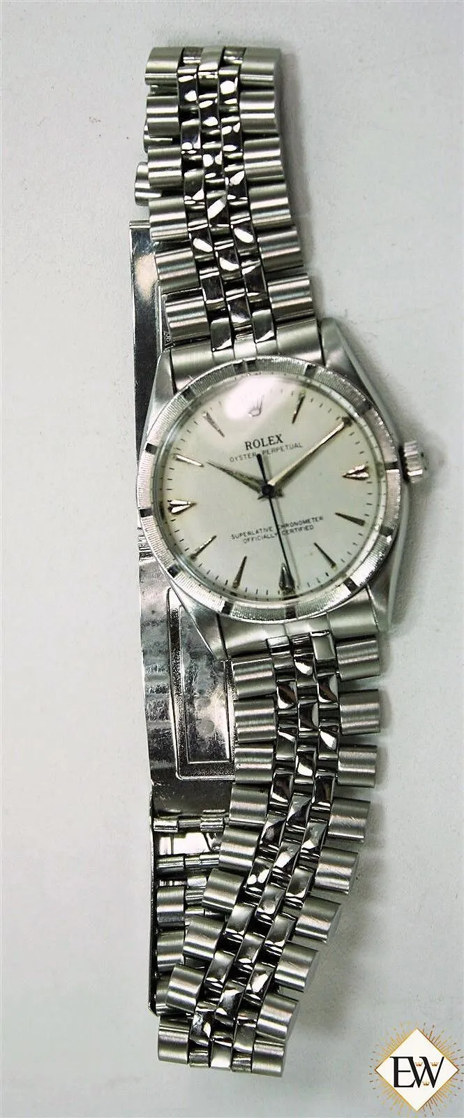 Serviced Vintage Steel Turned Bezel Rolex Oyster Perpetual Ref 6569 Jubilee Band