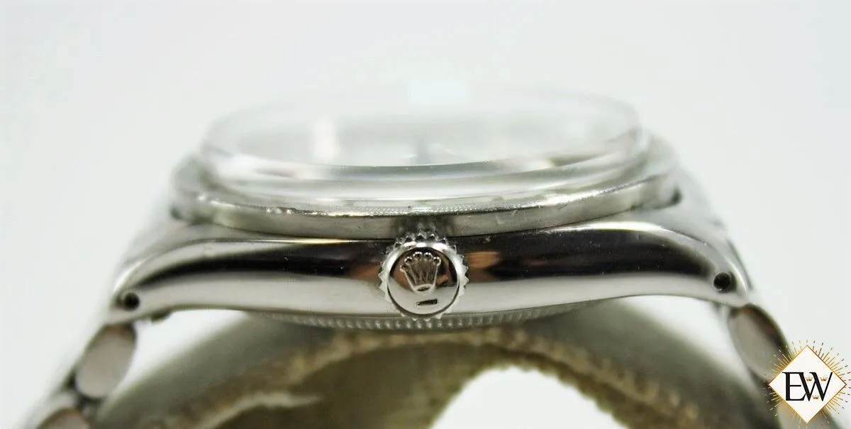 Serviced Vintage Steel Turned Bezel Rolex Oyster Perpetual Ref 6569 Jubilee Band
