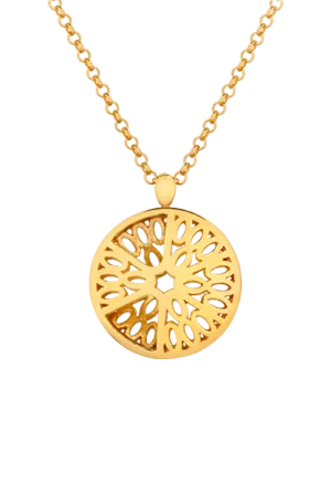 Seville Segment Pendant, Gold