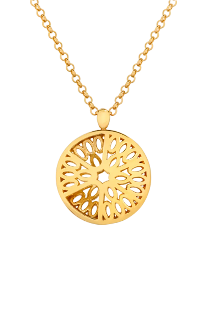 Seville Segment Pendant, Gold
