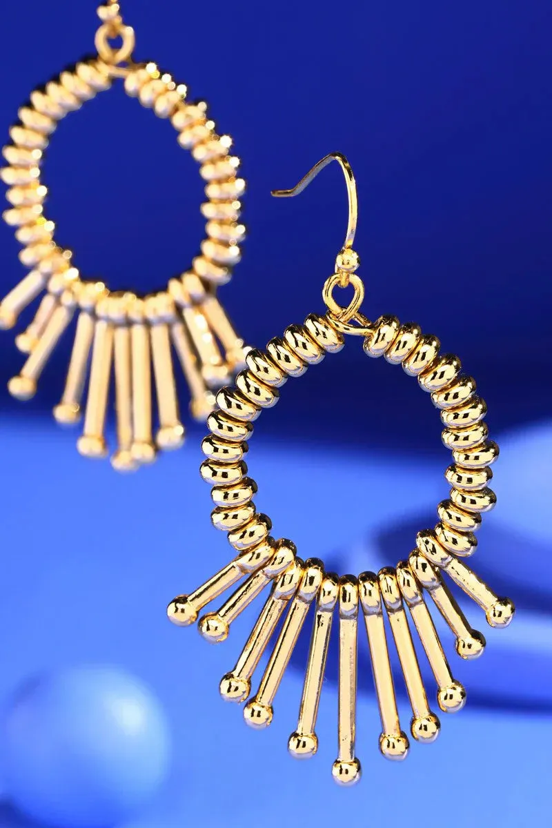 SHINE BRIGHT EARRINGS WITH ACCENT BARS