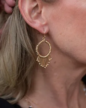 SHINE BRIGHT EARRINGS WITH ACCENT BARS