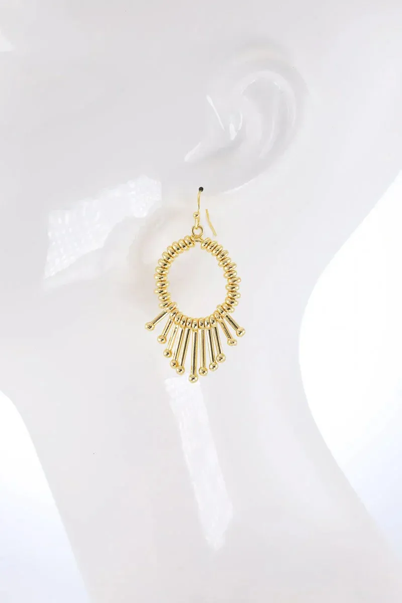 SHINE BRIGHT EARRINGS WITH ACCENT BARS