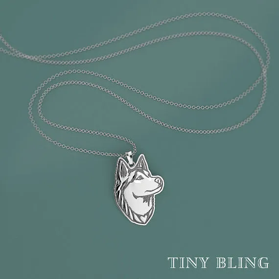 Siberian Husky Breed Jewelry Necklace