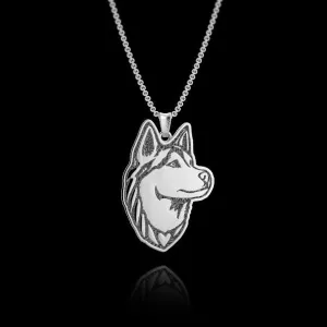 Siberian Husky Breed Jewelry Necklace