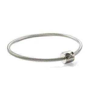 Signature N Bangle Silver 8 inch/20.3 cm