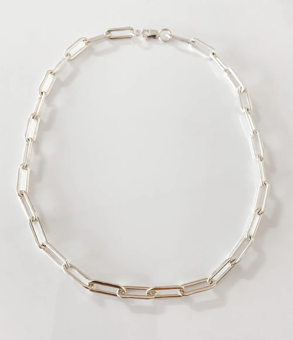 SILVER RILEY THICK CHAIN