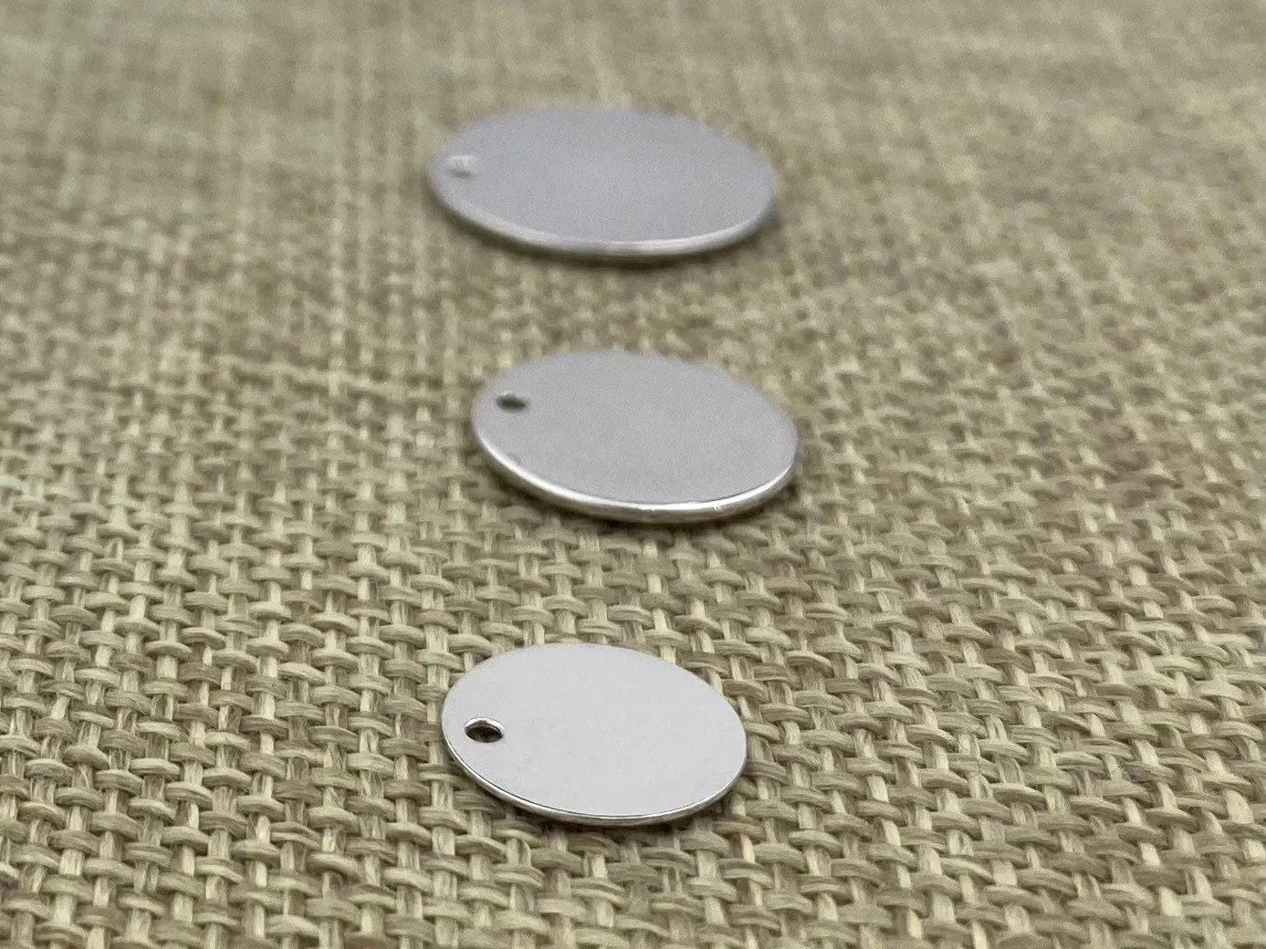 Silver Round Disc 1.2mm Hole