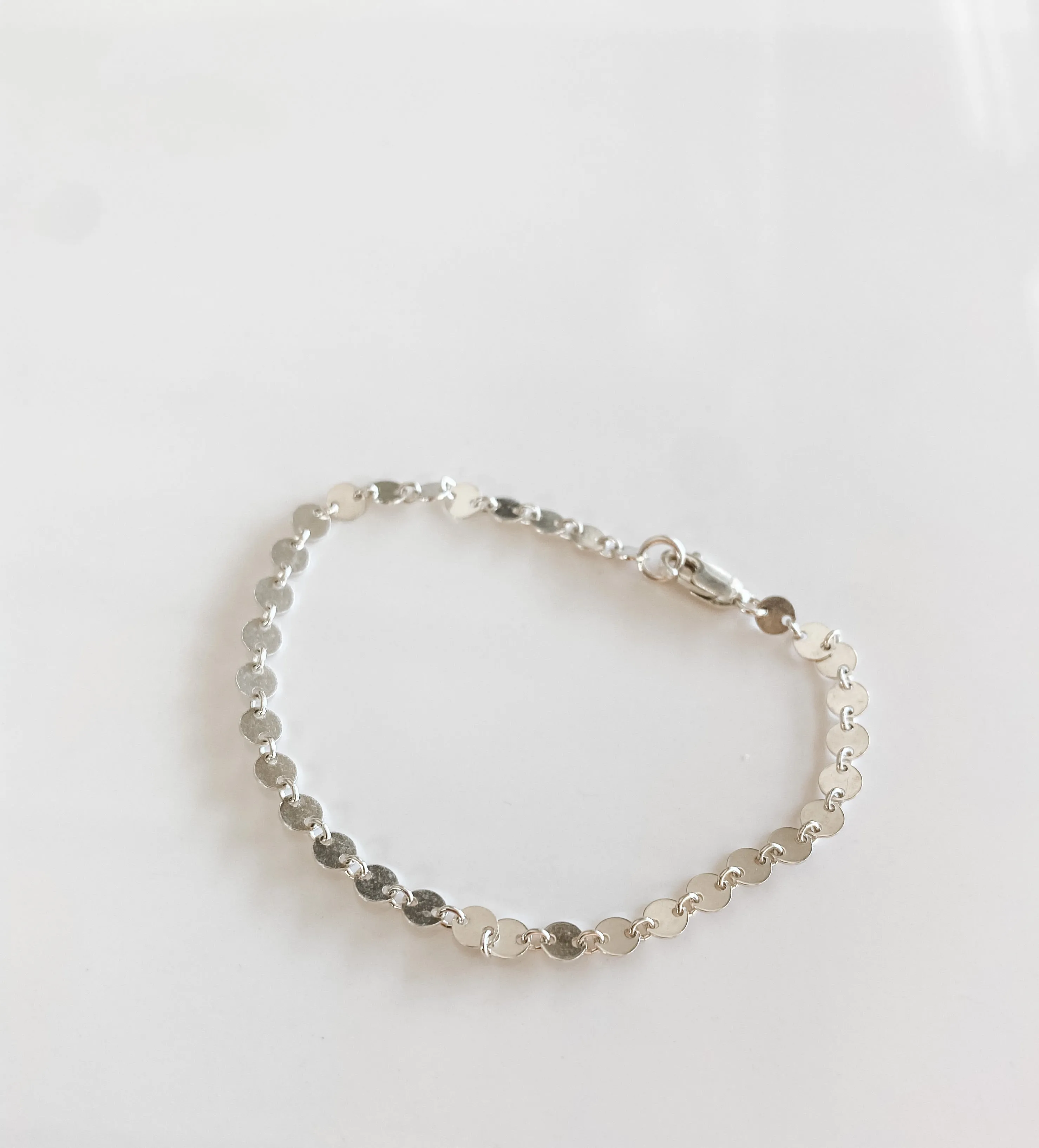 SILVER SEQUIN BRACELET