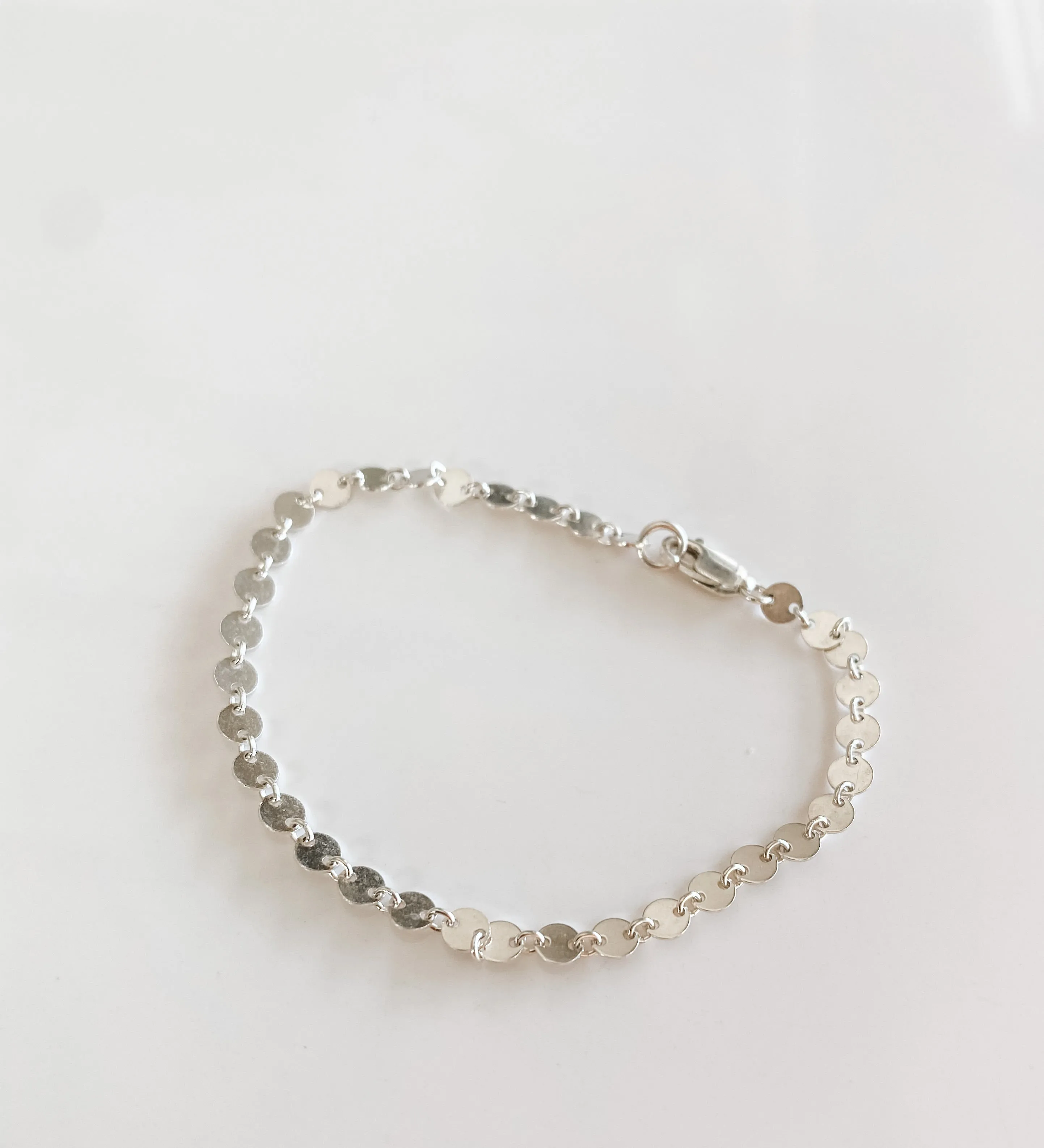 SILVER SEQUIN BRACELET