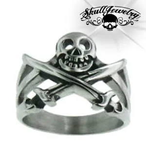 'Sir Henry Morgan' Skull & Swords Ring (#258)