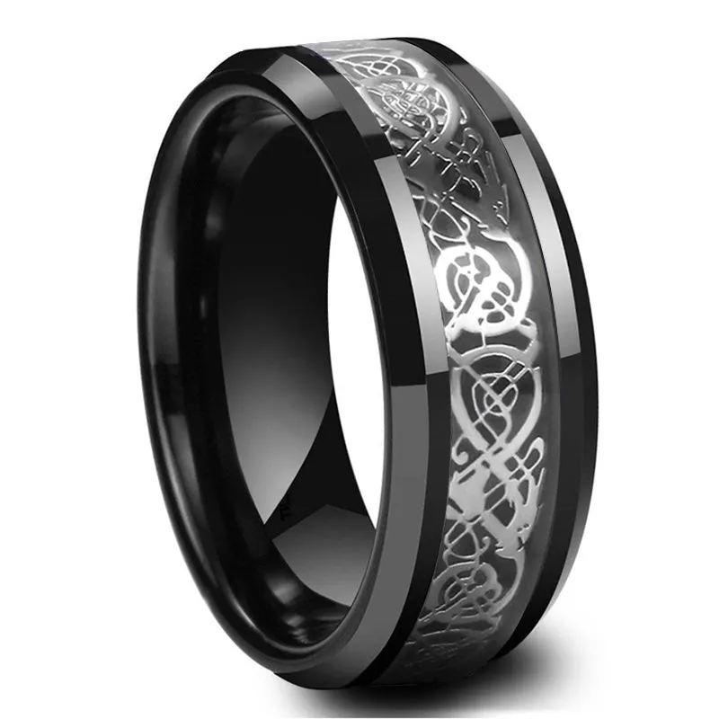 Skull Couple Ring Set Stainless Steel Men Women Punk Gothic Style