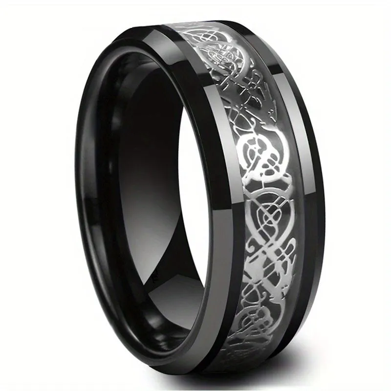 Skull Couple Ring Set Stainless Steel Men Women Punk Gothic Style