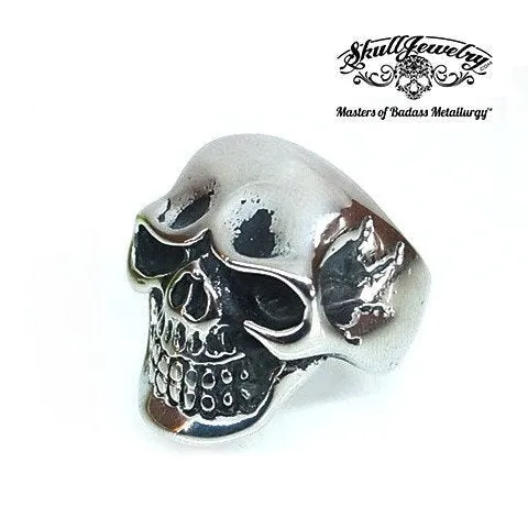 Skully - Skull Ring With Cracks On The Sides (#468)