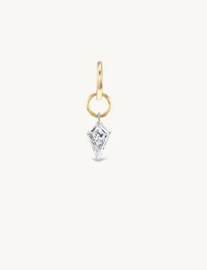 Small Kite Pierced Diamond Charm for Chains
