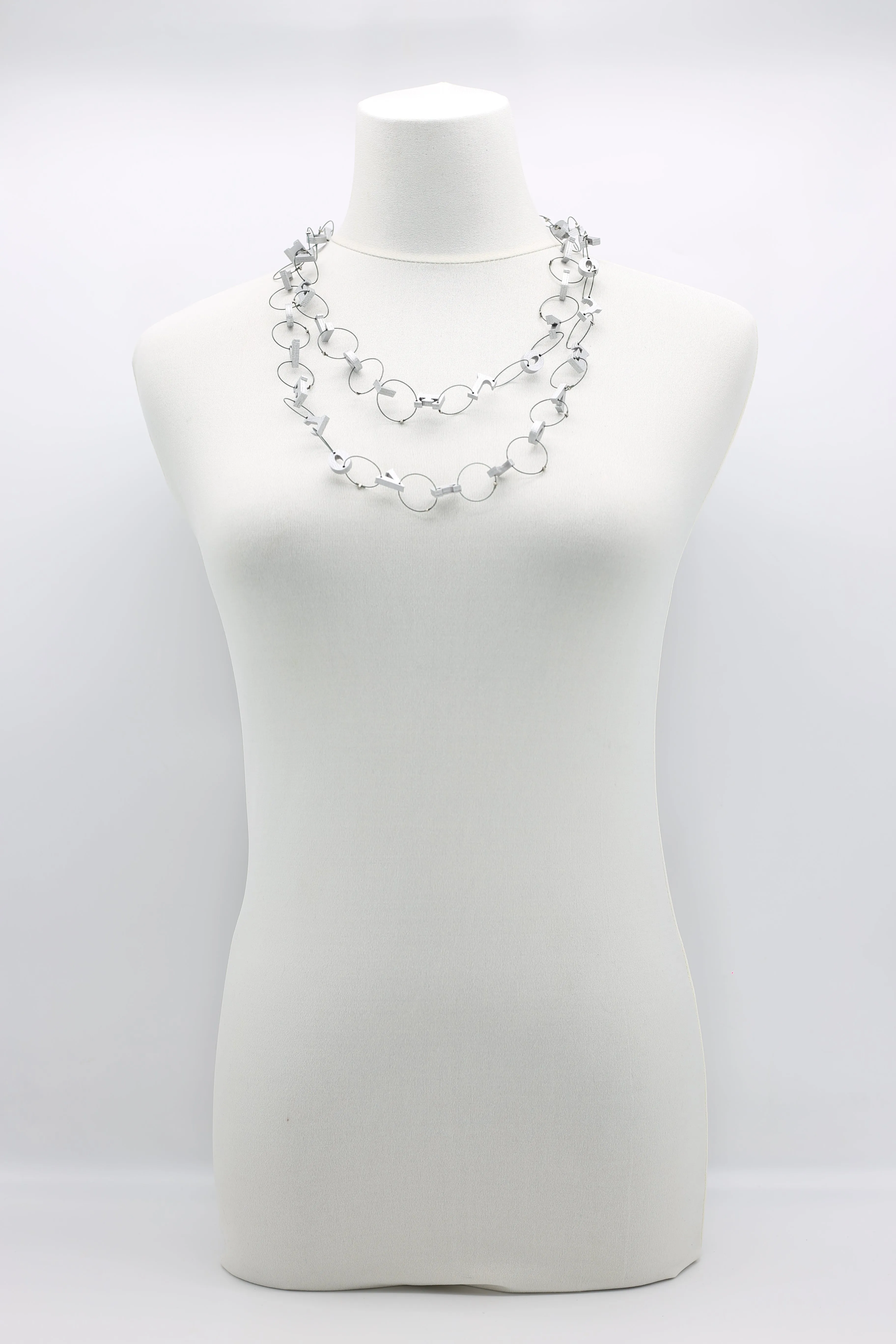 Small LOVE Chain Necklaces Set