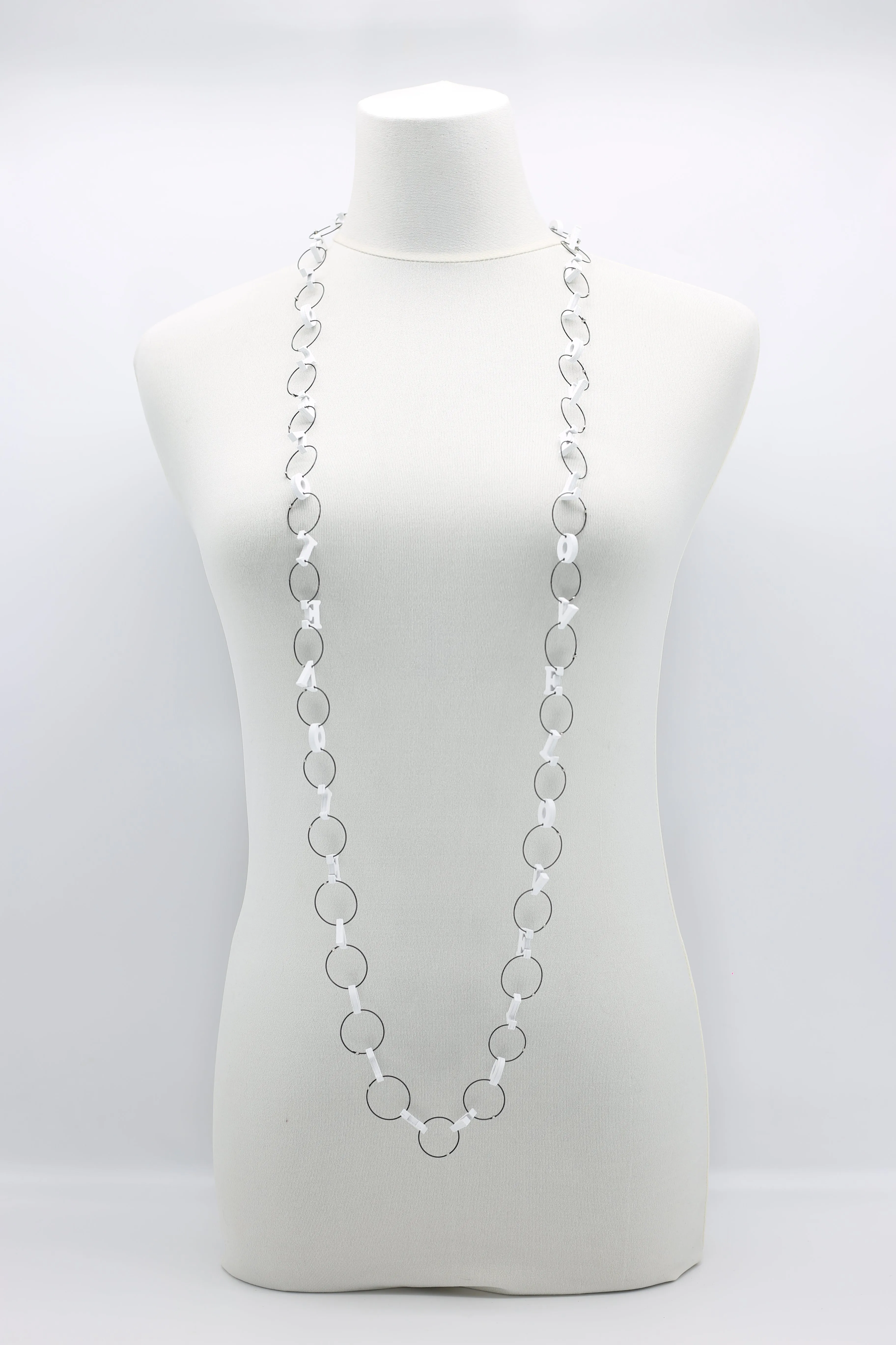 Small LOVE Chain Necklaces Set
