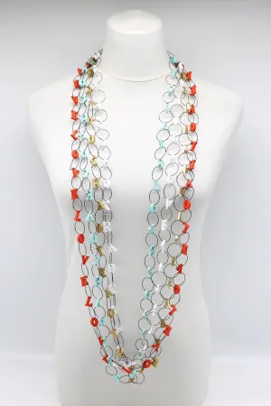 Small LOVE Chain Necklaces Set