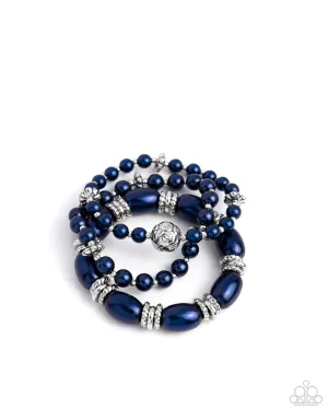Smooth Stacks Blue Bracelet Paparazzi