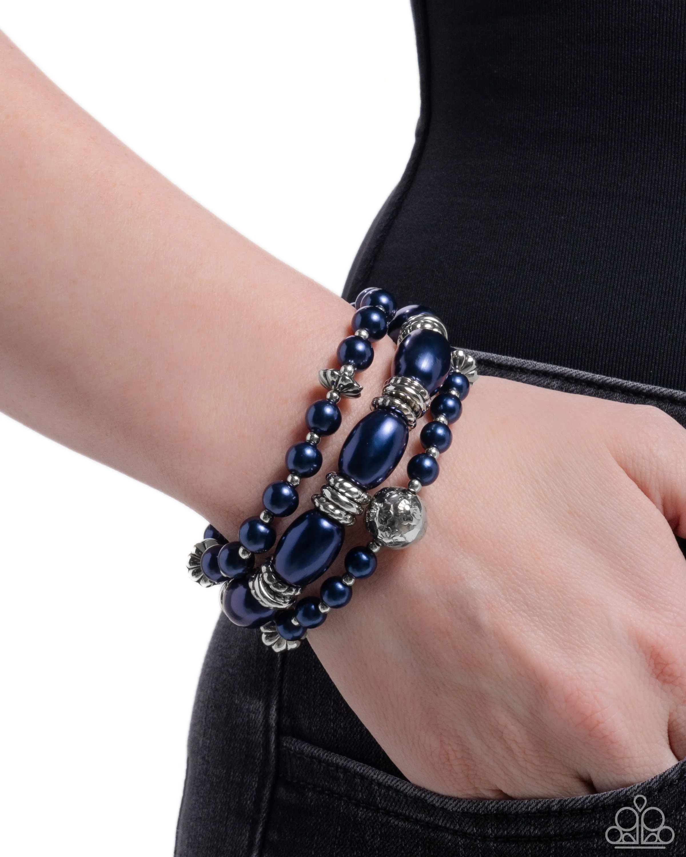 Smooth Stacks Blue Bracelet Paparazzi