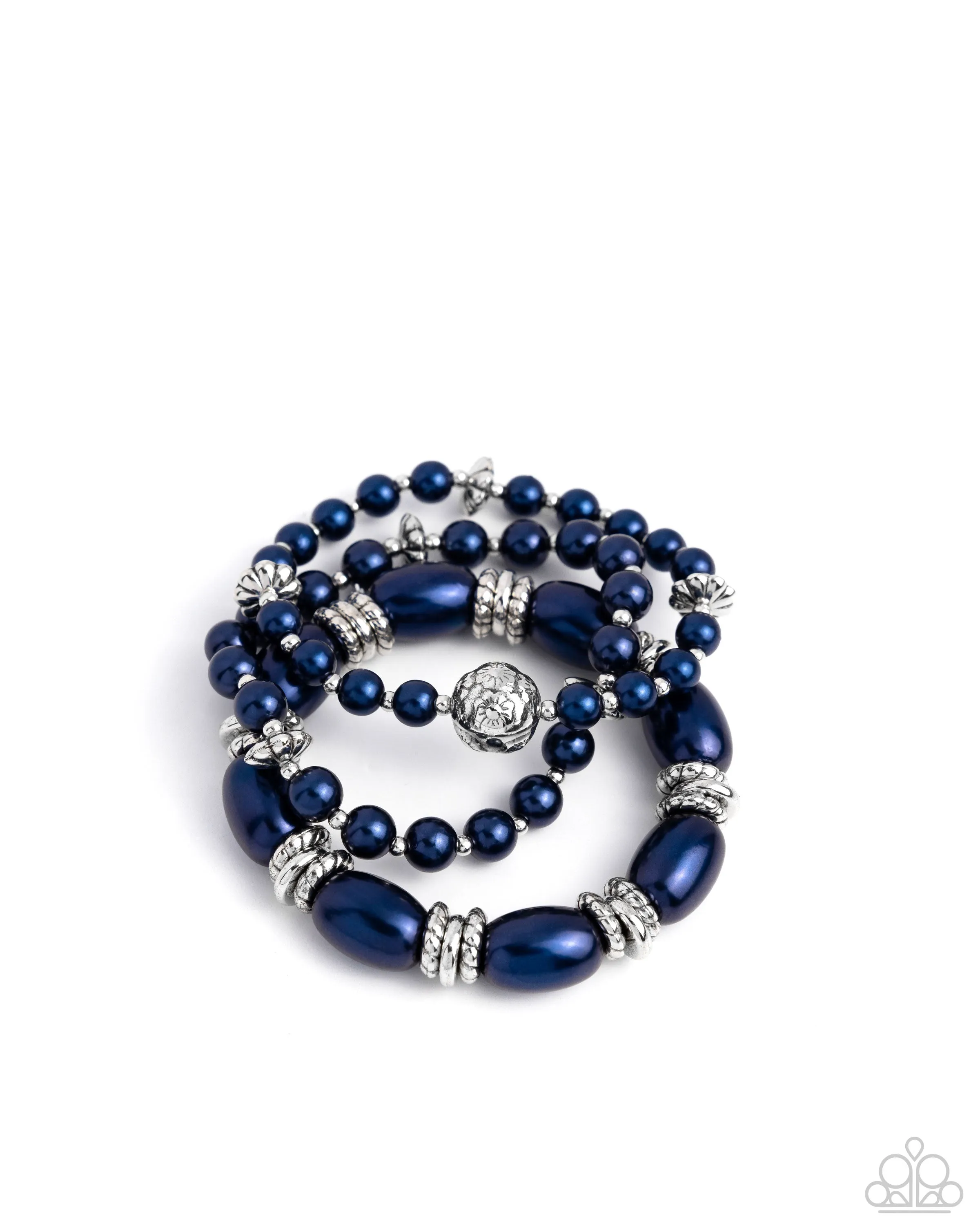 Smooth Stacks Blue Bracelet Paparazzi