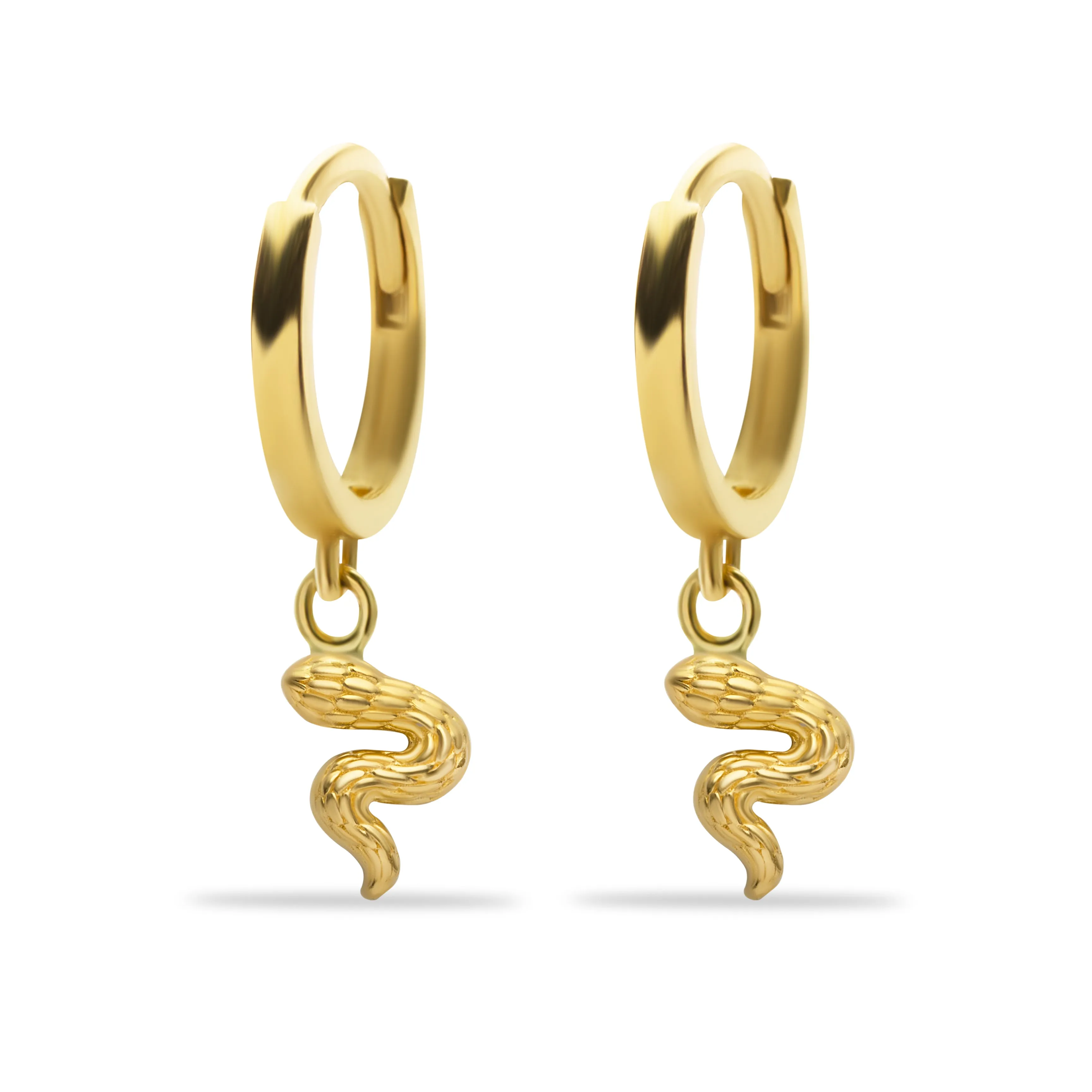 SNAKE HOOP EARRINGS