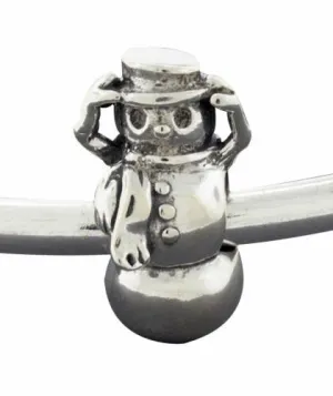 Snowman Bracelet Bead