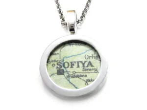 Sofia Map Pendant Necklace