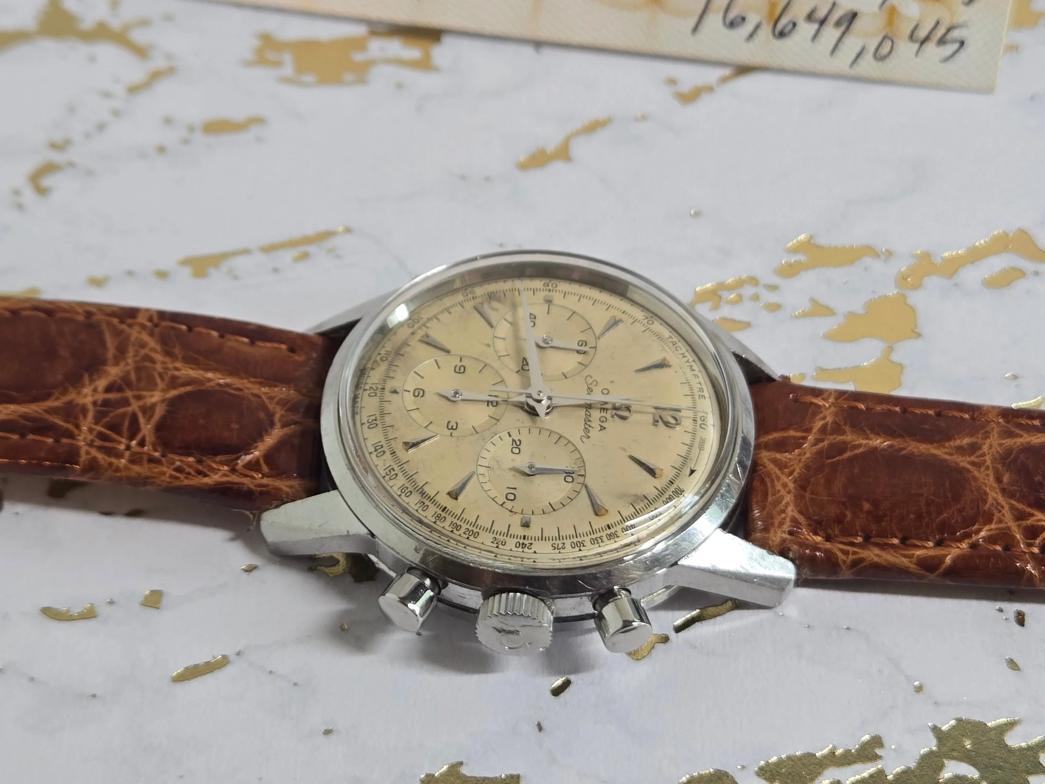 Sold Serviced 1958 Vintage Omega SeaMaster Chronograph Watch CK 2947 Cal 321
