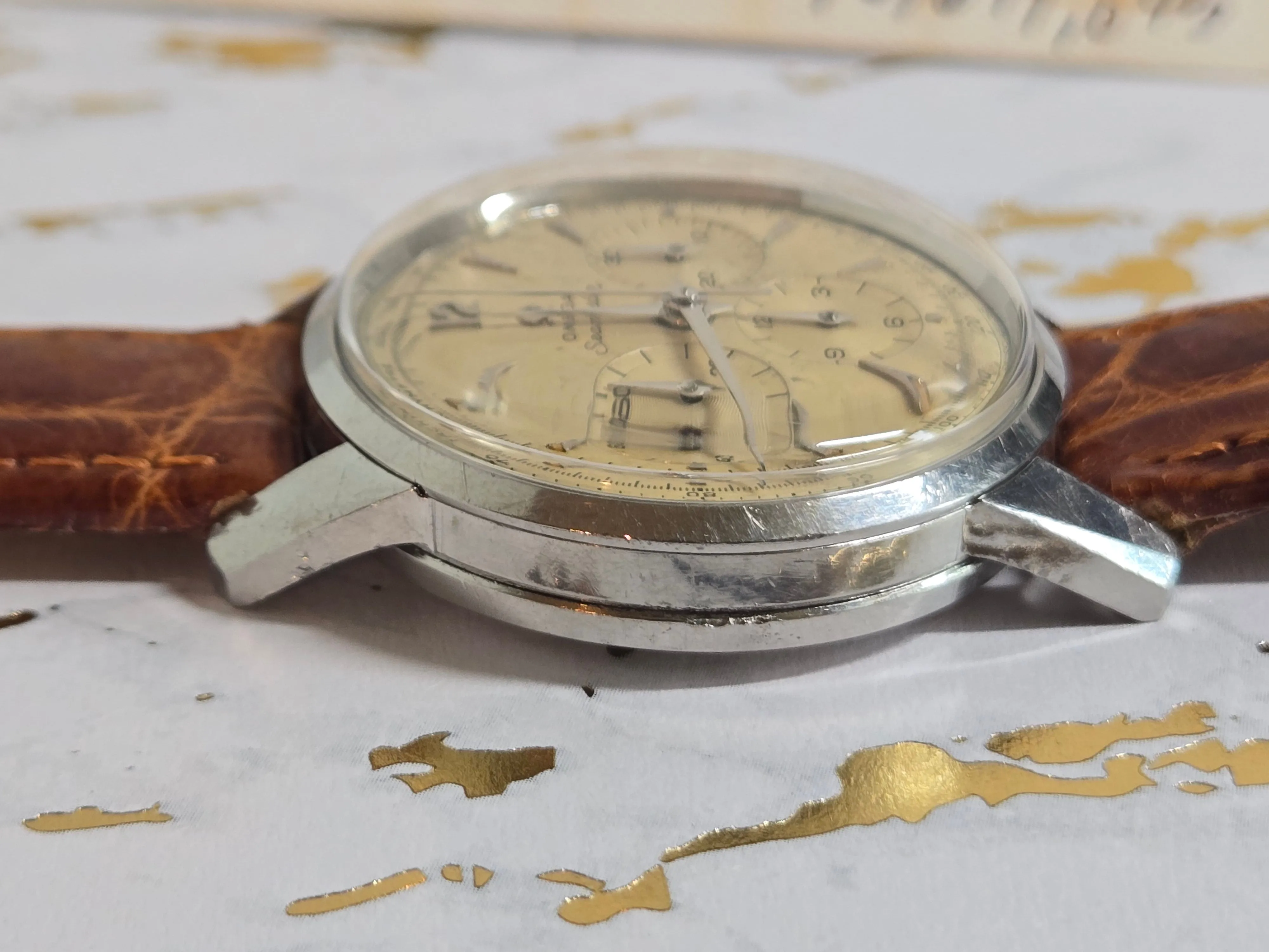 Sold Serviced 1958 Vintage Omega SeaMaster Chronograph Watch CK 2947 Cal 321