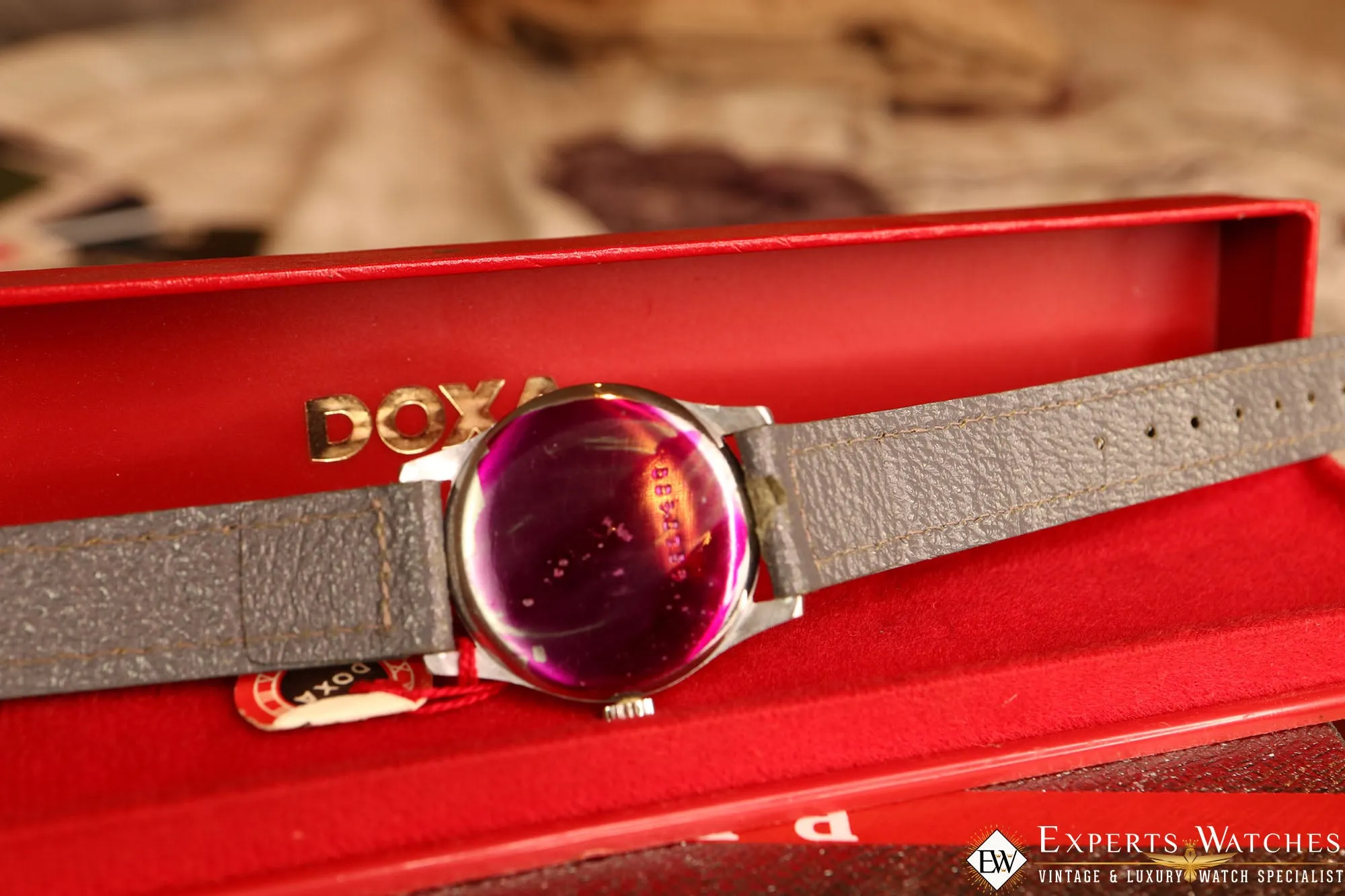 Sold!!! Vintage 40's NOS DOXA Watch with Box & Tag NOS WWII Officer Aviation Military !