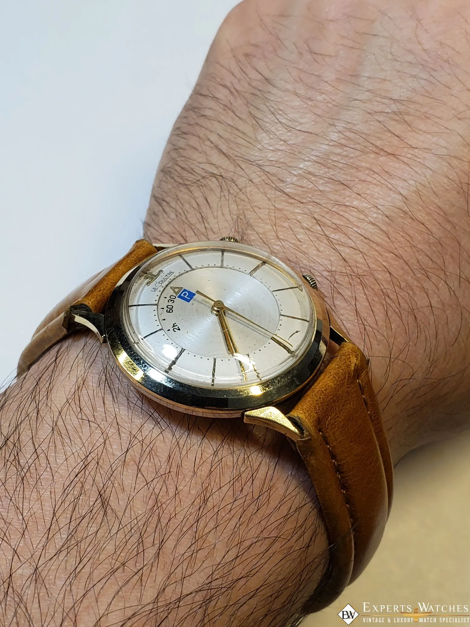 SOLD!!!  Vintage LeCoultre Memovox Parking Meter Alarm Gold Fill Ref. 3026 K814 Certified