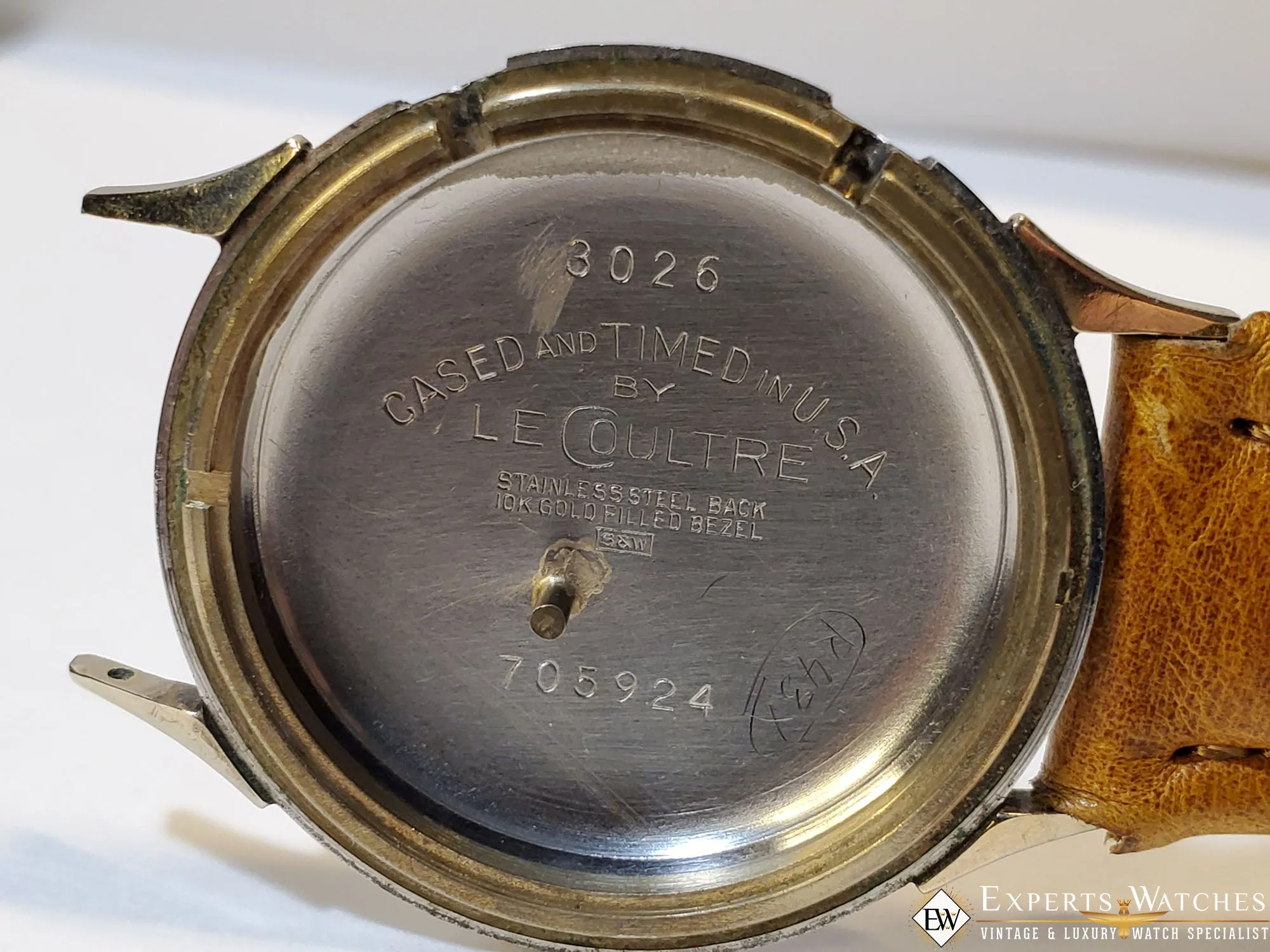 SOLD!!!  Vintage LeCoultre Memovox Parking Meter Alarm Gold Fill Ref. 3026 K814 Certified